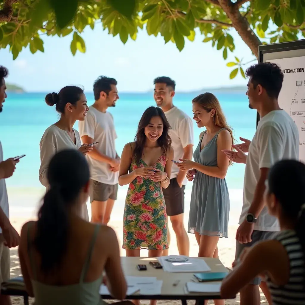 A brainstorming session featuring sticky notes and diagrams that represent innovative process redesign.