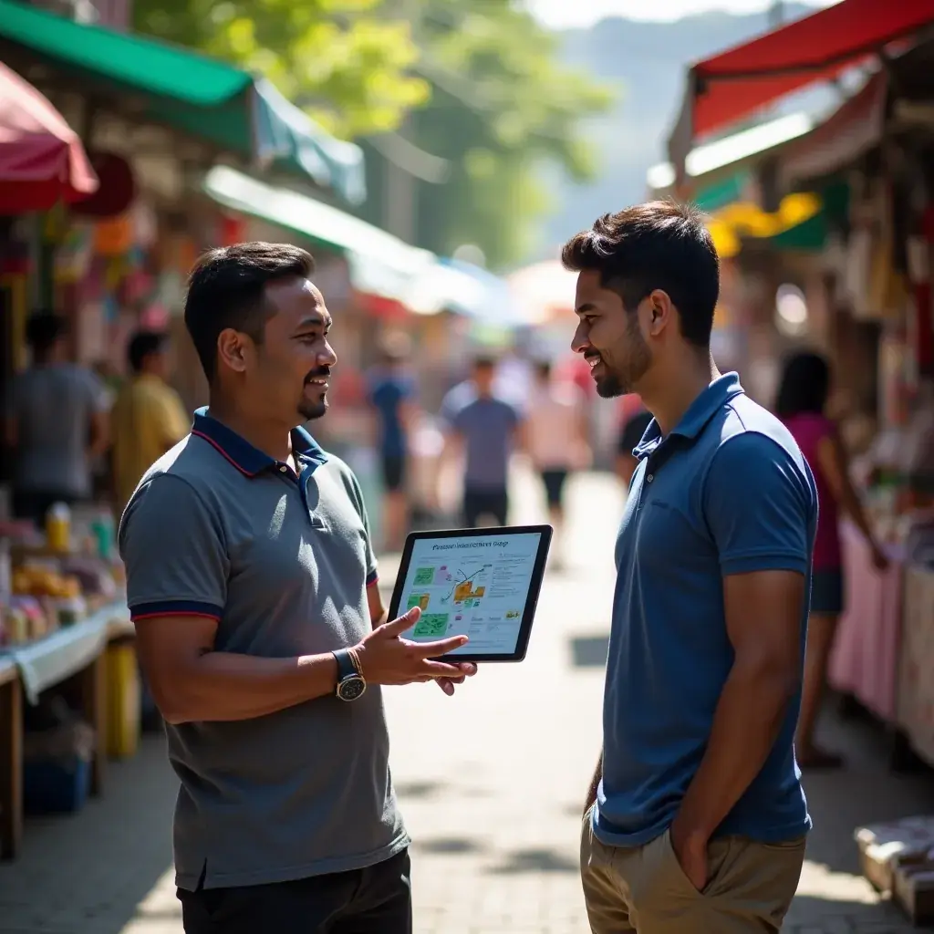 A visual representation of service company workflows enhanced by artificial intelligence technology.